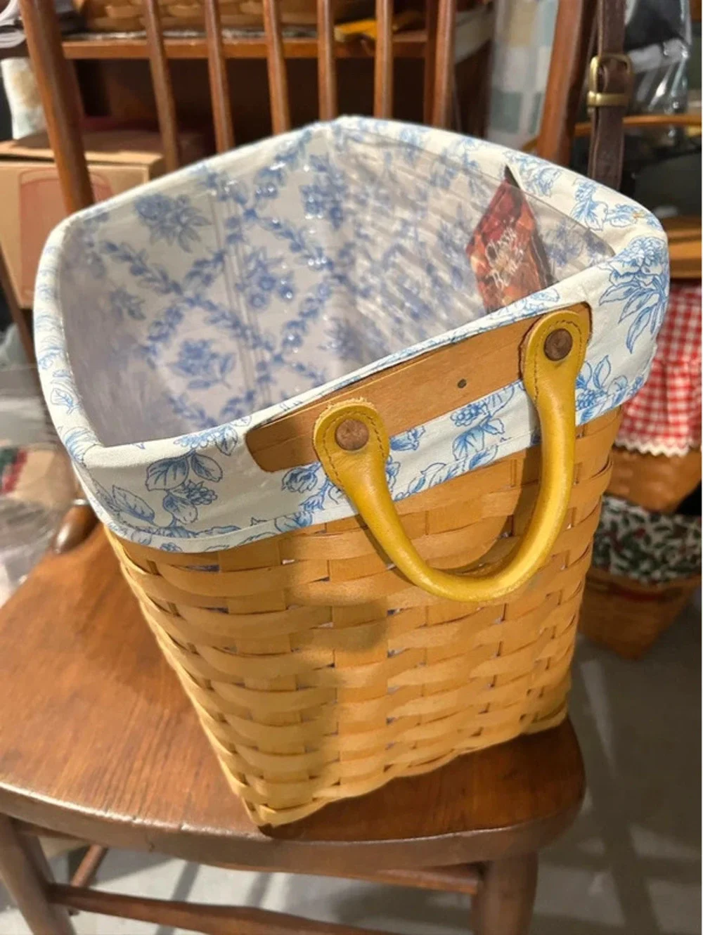 Longaberger Newspaper basket combo